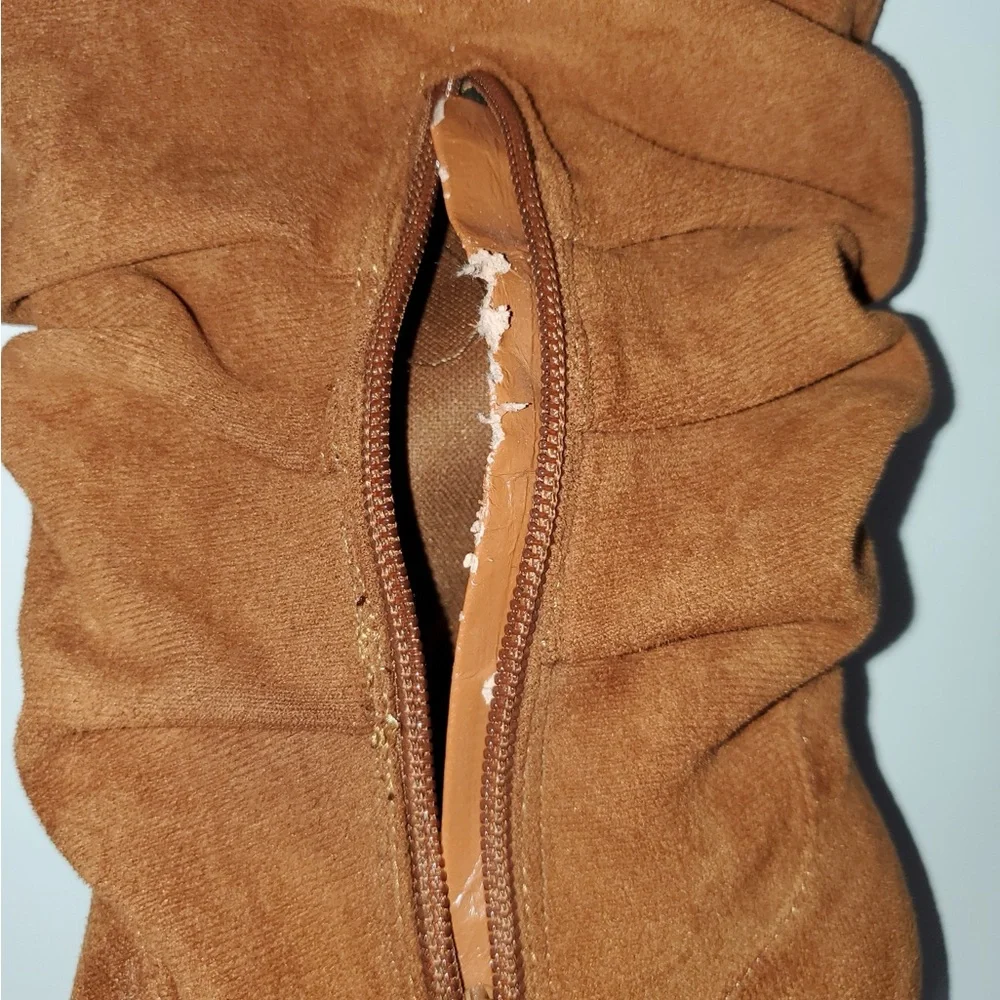 My Soft Suede Tan Knee-High Boots - Picture 10 of 12